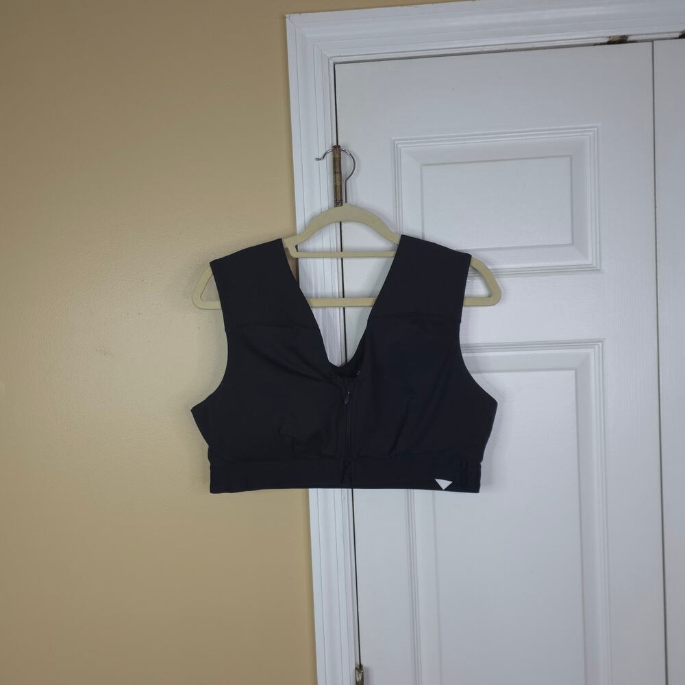 Tommie Copper Shoulder Support Bra in Black Size 2XL
